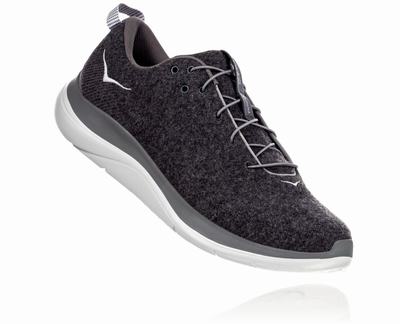 Hoka One One Hupana Flow Wool - Sapatilhas De Estrada Homem - Cinzentas Escuro, MP18504